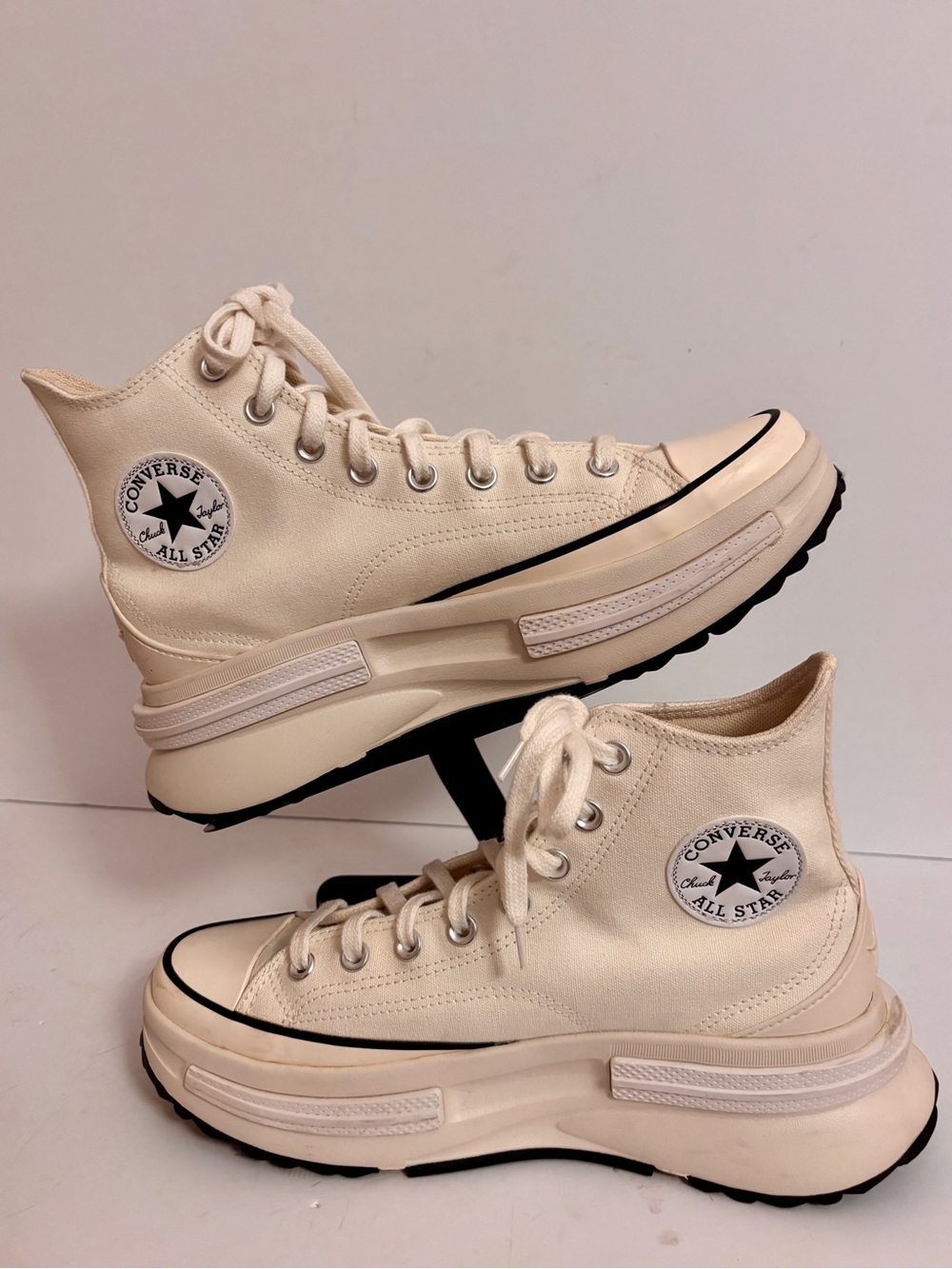 Converse Run Star Legacy CX High Top sneakers in an egret beige colorway M8 W9.5